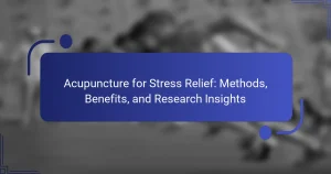 Acupuncture for Stress Relief: Methods, Benefits, and Research Insights