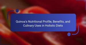 Quinoa’s Nutritional Profile, Benefits, and Culinary Uses in Holistic Diets